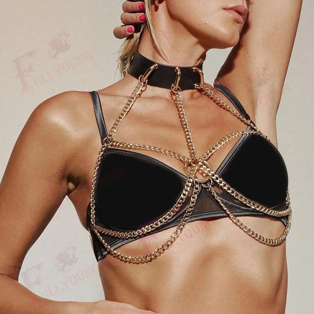 Harness z łańcuszkami