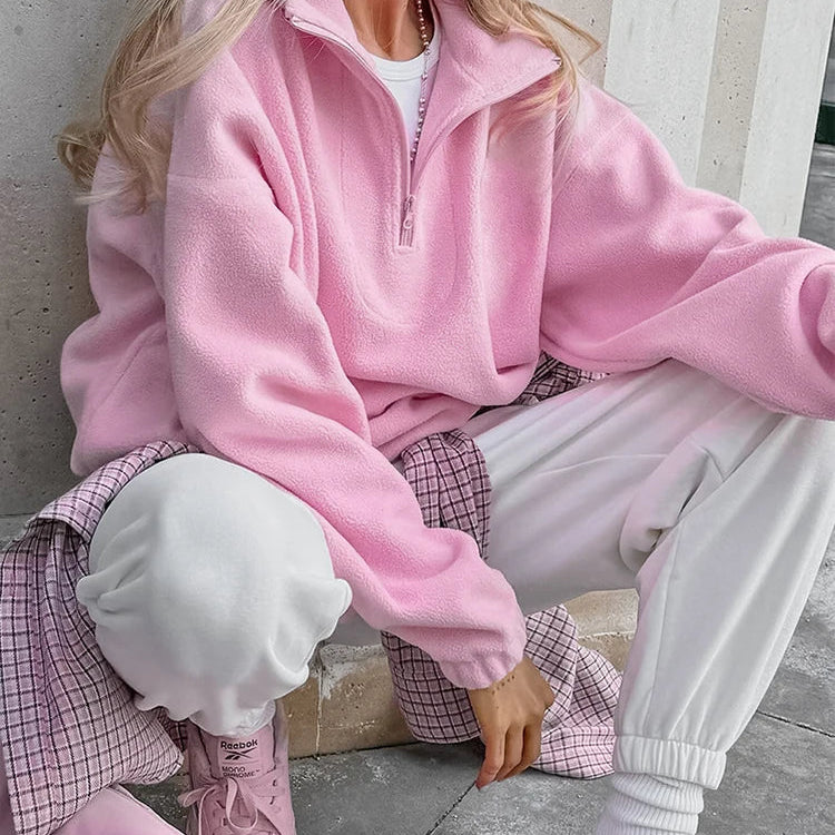 Bluza z zamkiem pod szyją