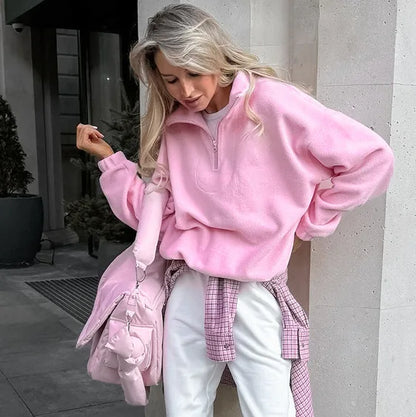 Bluza z zamkiem pod szyją