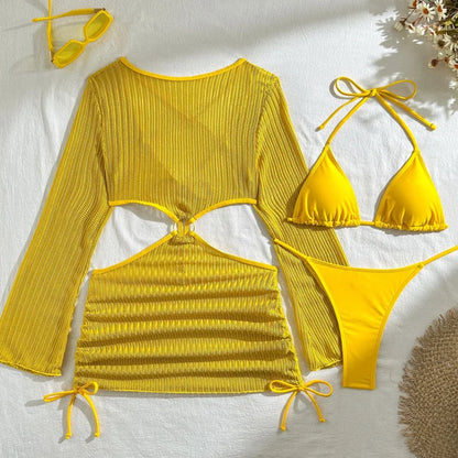 Zestaw bikini i sukienka plażowa