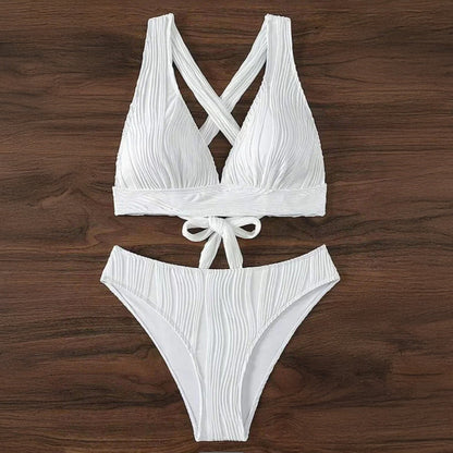 Prążkowane bikini