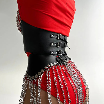 Harness z łańcuszkami